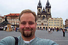 glamorous self-portrait in prague